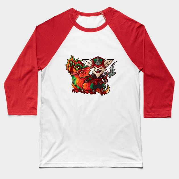 Kled and Skaarl Baseball T-Shirt by BeataObscura